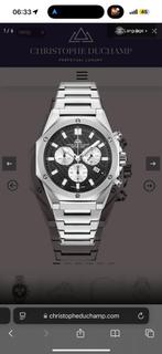 Christophe duchamp splinternieuw!, Sieraden, Tassen en Uiterlijk, Horloges | Heren, Ophalen, Nieuw, Staal, Overige merken
