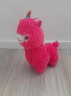Knuffel jafri toys lama alpaca roze K7629, Ophalen of Verzenden, Zo goed als nieuw