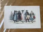 Oude klederdrachten., Antiek en Kunst, Kunst | Etsen en Gravures, Ophalen of Verzenden