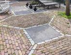 Natuursteen tegels 90x90x5 17 stuks 13,5m² - oprit geschikt, Ophalen, Gebruikt, Terrastegels, Natuursteen