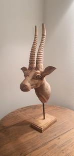 Houten Gazellekop / Hertenkop / Steenbok, Ophalen of Verzenden