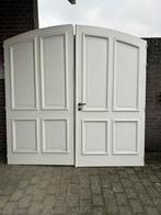Openslaande hardhouten deuren, Doe-het-zelf en Verbouw, Deuren en Horren, 120 cm of meer, Ophalen of Verzenden, 200 tot 215 cm