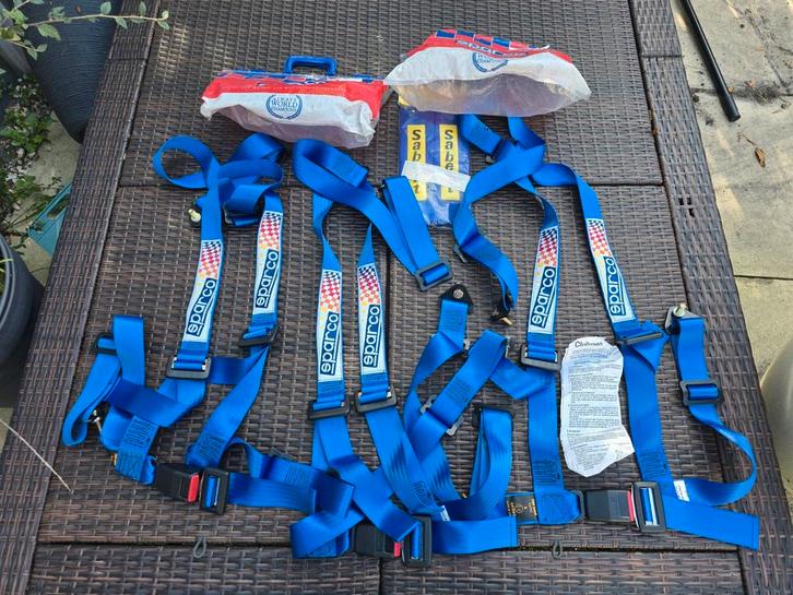 sparco gordels 3 punts blauw nieuw trs omp qsp schroth ltec, Auto-onderdelen, Interieur en Bekleding, Alfa Romeo, Amerikaanse onderdelen