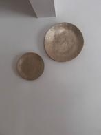 Set van 2 decoratieve wandborden in goudkleur, Ophalen