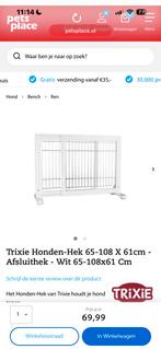 Trixie Honden-Hek 65-108 X 61cm - Afsluithek, Ophalen of Verzenden, Gebruikt