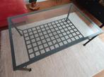 Glass/metal coffee table, Huis en Inrichting, Tafels | Salontafels, Ophalen, Gebruikt, 100 tot 150 cm, 50 tot 100 cm