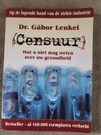 Boek : censuur ,  dr gabor lenkei, Ophalen of Verzenden, Beta, Zo goed als nieuw, HBO