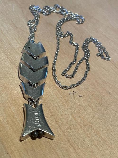 Antonio Fallaci Italie Gucci Cartier ontwerper zilver vis, Sieraden, Tassen en Uiterlijk, Antieke sieraden, Ketting, Zilver, Ophalen of Verzenden