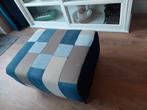 Leuke poef met spijkerhoes, Ophalen, Gebruikt, 50 tot 75 cm, Rechthoekig