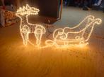 Kerstverlichting hert met slee binnen/buiten, Diversen, Ophalen of Verzenden, Zo goed als nieuw