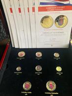 Nederlandse gulden set Juliana verguld, Koningin Juliana, Verzenden, Setje, Goud
