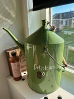 Emaille oliekan groen 10 ltr, Antiek en Kunst, Antiek | Emaille, Ophalen of Verzenden