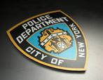 Politie NEW YORK   wapen schildje, Verzamelen, Ophalen of Verzenden, Zo goed als nieuw