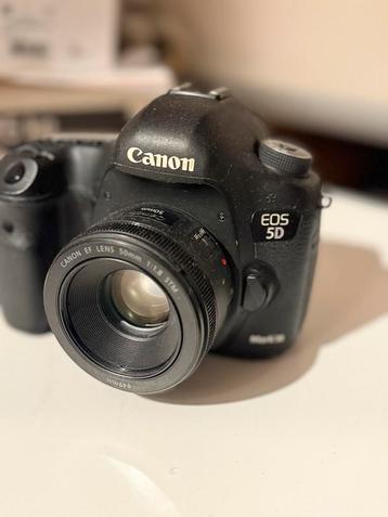 Canon 5D Mark III + EF 50mm 1.8 beschikbaar voor biedingen