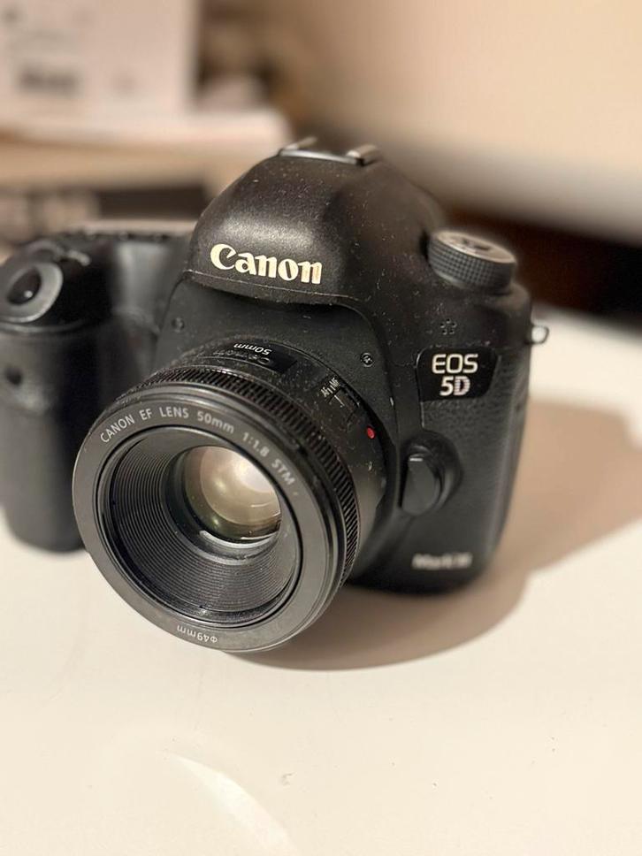 Canon 5D Mark III + EF 50mm 1.8, Audio, Tv en Foto, Fotocamera's Digitaal, Gebruikt, Spiegelreflex, Canon, Geen optische zoom
