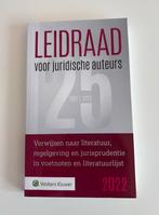 Leidraad voor juridische auteurs, Boeken, Ophalen of Verzenden, Zo goed als nieuw