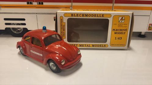 Kovap Retro Volkswagen Beetle Kever Feuerwehr Czech Rep., Hobby en Vrije tijd, Modelauto's | 1:43, Zo goed als nieuw, Auto, Overige merken