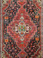 Handgeknoopt Perzisch wol Hamadan tapijt neon 134x216cm, Persian, Gebruikt, 100 tot 150 cm, Onbekend