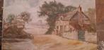 te koop apart schilderij van Franse boeren hoeve's, Antiek en Kunst, Ophalen of Verzenden