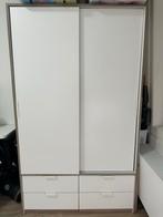Kleidingkast met Schuifdeuren Wit, Huis en Inrichting, Kasten | Kledingkasten, Ophalen, Overige materialen, 100 tot 150 cm, 200 cm of meer