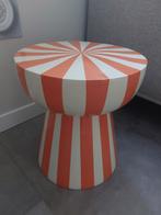 Xenos bijzettafel Stripes - beige/oranje, Huis en Inrichting, Tafels | Bijzettafels, 45 tot 60 cm, Overige materialen, Minder dan 55 cm