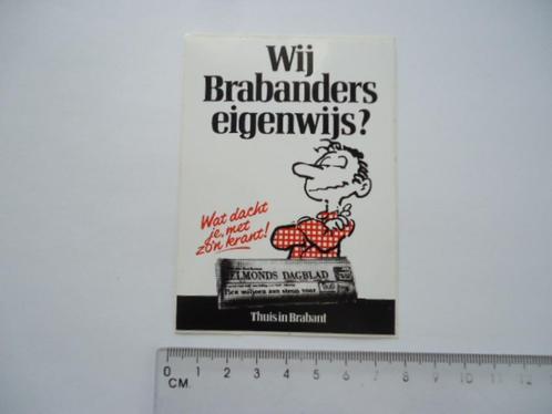 sticker oud Helmond dagblad krant strip eigenwijs retro, Verzamelen, Stickers, Zo goed als nieuw, Bedrijf of Vereniging, Verzenden