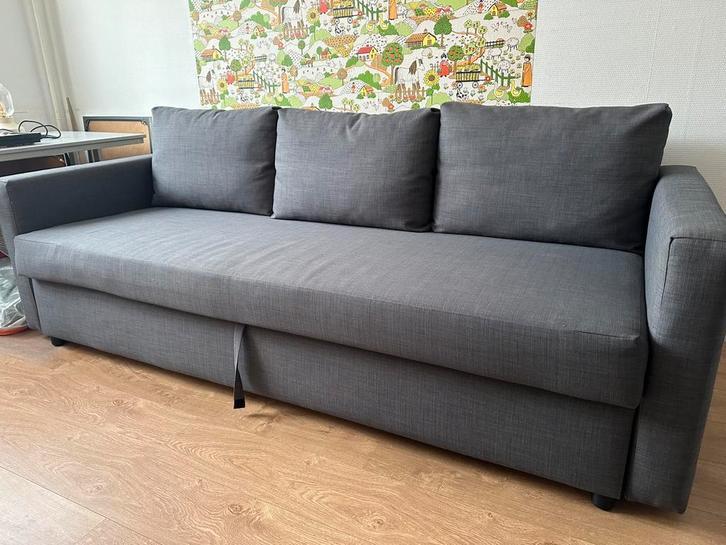 Luxe bedbank van IKEA type Friheten, Huis en Inrichting, Slaapkamer | Slaapbanken, Zo goed als nieuw, 140 cm, Tweepersoons, Ophalen