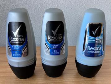 3 Nieuwe Rexona deodorant rollers - for men. beschikbaar voor biedingen