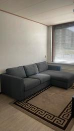 VIMLE 3-zitsbank, met chaise longue/Gunnared middengrijs 3j, Huis en Inrichting, Ophalen, Zo goed als nieuw, Stof
