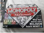 monopoly miljonairs 1x gespeeld, Hasbro, Ophalen of Verzenden, Een of twee spelers, Zo goed als nieuw