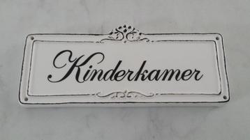 Bordje kinderkamer stenen deurbord landelijk brocante kinder beschikbaar voor biedingen