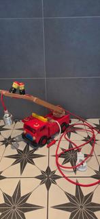 Brandweerauto Lamp - Uniek Nachtlampje Kinderkamer, Vintage, Ophalen of Verzenden, Zo goed als nieuw, Minder dan 100 cm