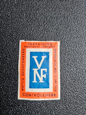 Luciferetiket VNF Sluitzegel kleur beschikbaar voor biedingen