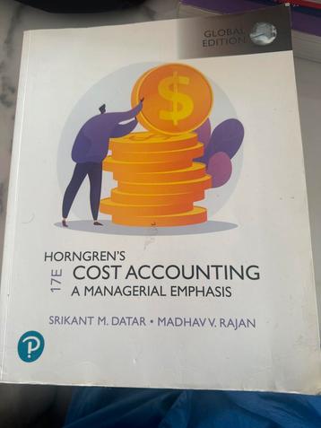 Horngren's Cost Accounting - Managerial Emphasis beschikbaar voor biedingen
