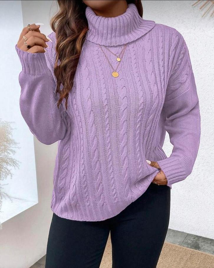 Trui Eva Paars (44 tm 50), Kleding | Dames, Grote Maten, Nieuw, Trui of Vest, Paars, Verzenden