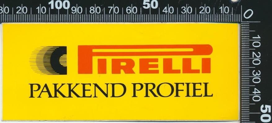 Sticker: Pirelli - Pakkend profiel, Verzamelen, Stickers, Zo goed als nieuw, Auto of Motor, Ophalen of Verzenden