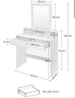 Vanity, Huis en Inrichting, Tafels | Kaptafels, Ophalen of Verzenden, Gebruikt, Hout, Minder dan 100 cm