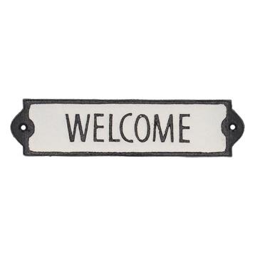 bordje welkom van gietijzer decoratie  beschikbaar voor biedingen