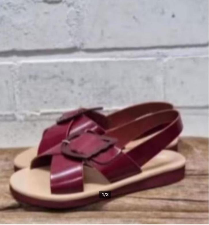 Ancient Greek - Mooie leren sandalen maat 36 - Nieuw €175, Kleding | Dames, Schoenen, Nieuw, Sandalen of Muiltjes, Rood, Ophalen of Verzenden