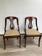 Klassieke eetkamerstoelen 2 stuks, Huis en Inrichting, Ophalen, Gebruikt, Twee, Overige kleuren
