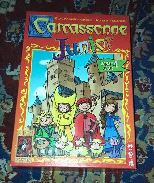 Carcassonne Junior - Kinderspel, Hobby en Vrije tijd, Gezelschapsspellen | Kaartspellen, Zo goed als nieuw, Ophalen of Verzenden