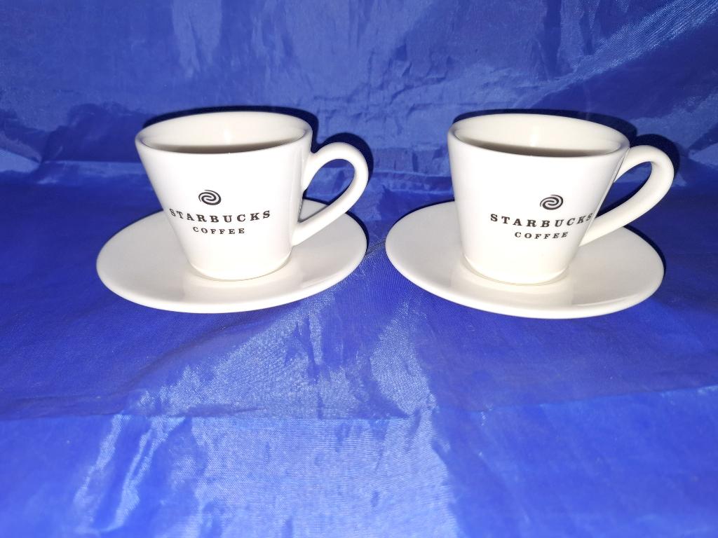 Starbucks Coffee espresso kop en schotels 2005, Huis en Inrichting, Keuken | Servies, Ophalen of Verzenden, Zo goed als nieuw