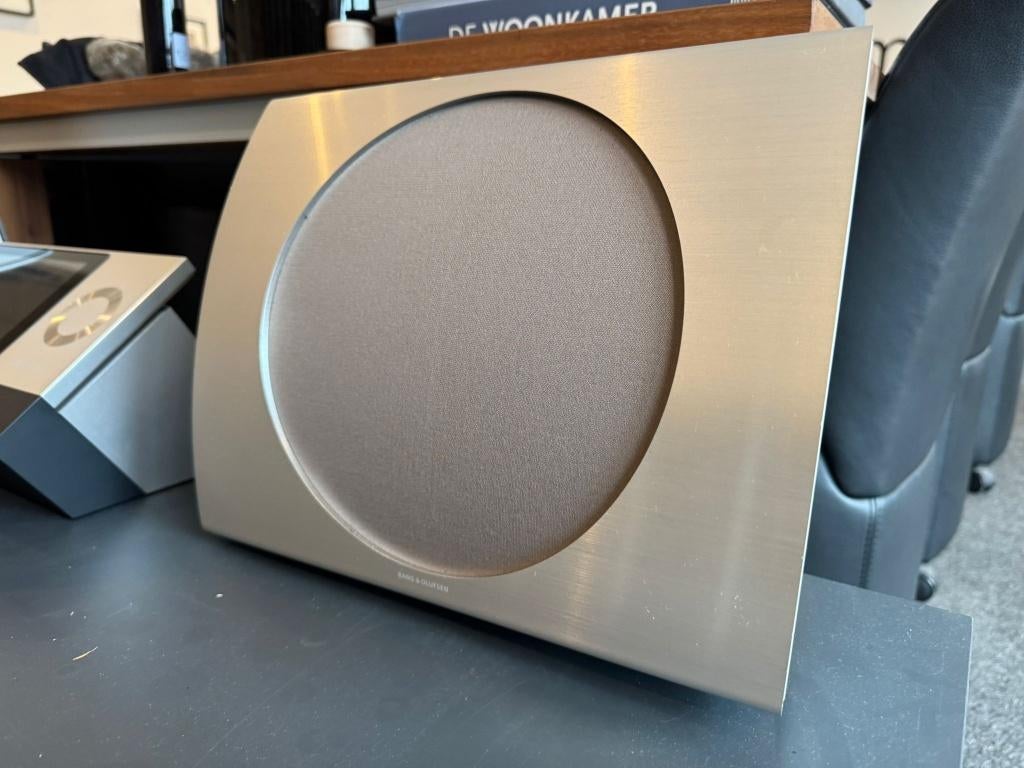 Beolab 17 (Aluminium + taupe, WISA) | B&O Bang en Olufsen, Audio, Tv en Foto, Luidsprekers, Zo goed als nieuw, Front, Rear of Stereo speakers