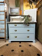 Antieke commode ladekast marmeren blad dressoir linnenkast, Ophalen