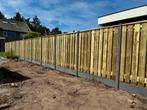 Beton En/of houten schutting, Tuin en Terras, Overige materialen, Gebruikt, 6 meter of meer, Ophalen of Verzenden