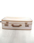 Decoratieve vintage koffer in goede staat, beige / bruin, Ophalen of Verzenden, Gebruikt, Overige materialen