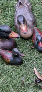 Prachtig clubje houten eenden voor decoratie (brocante), Antiek en Kunst, Curiosa en Brocante, Ophalen of Verzenden