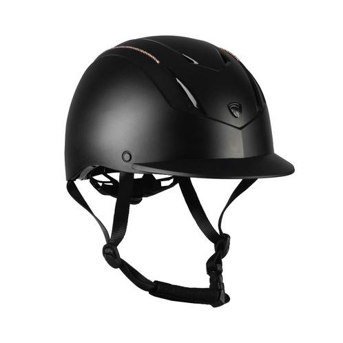 Horka veiligheidshelm Dali Strass Zwart/Rosé XS-S en S-M, Dieren en Toebehoren, Paardrijkleding, Nieuw, Dames, Kinderen, Cap, Overige soorten
