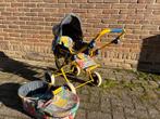 Poppenwagen met draagmand - Duwstang 70cm, Ophalen, Gebruikt, Jongen of Meisje