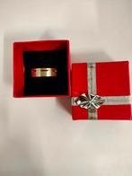 Zilveren ring 925 met gouden rand - Maat 20,5, Ophalen of Verzenden